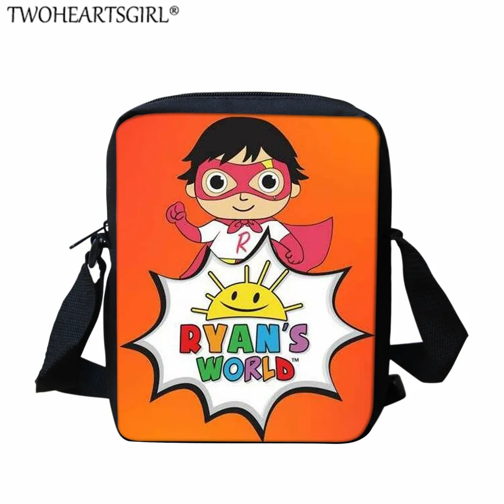LH1258E Twoheartsgirl школьные ранцы для мальчиков девочек мультфильм печати Райана мира шаблон 16 дюймов рюкзак дети школьная книга сумка mochila escolar - Цвет: LH1258E