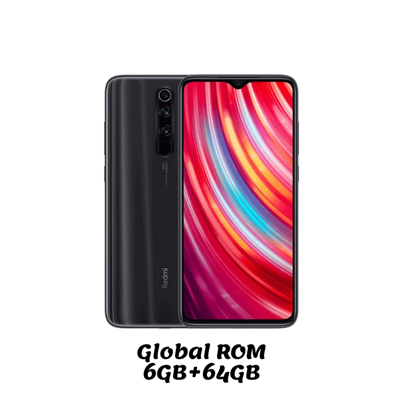 Xiaomi Redmi Note 8 Pro с глобальной ПЗУ, 6 ГБ, 64 ГБ, смартфон Helio G90T, четыре ядра, 6,53 дюйма, 64 мп, 4500 мАч, NFC, мобильный телефон, Android - Цвет: Black 64G