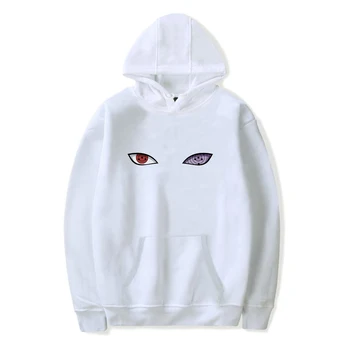 

Explosive Naruto Hoodies Rinnegan Sharingan Eyes Print Pullover 6 colours Naruto Sweatshirt white black Streetwear men's clothin