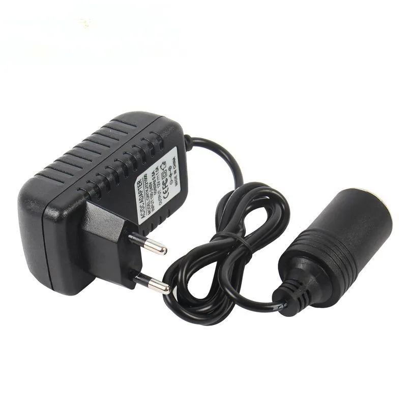 AC to DC Converter 12V 2A 24W Car Cigarette Lighter Socket 110-240V to 12V  AC/DC Power Adapter