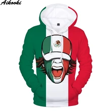 Sudadera con capucha de la bandera de Italia en 3D para hombre y mujer, suéter informal Harajuku patriótico, sudaderas con capucha de la bandera de México/portugués y otros países