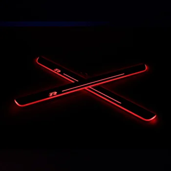 

Acrylic Moving LED Welcome Pedal Car Scuff Plate Pedal Door Sill Pathway Light For Volkswagen Scirocco 2009-2015