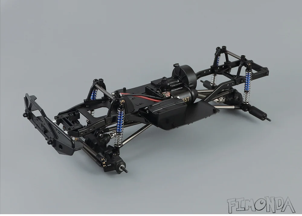 RC Cherokee Передняя кабина задняя клетка и 313 мм Колесная база полная рама шасси для 1/10 RC Crawler Traxxas TRX4 SCX10 II Redcat - Цвет: Frame Chassis A