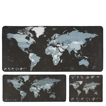 

New World Map Speed Locking Edge Large Natural Rubber Mouse Pad Waterproof Game Desk Mousepad Keyboard Mat for Warcraft Dota LOL