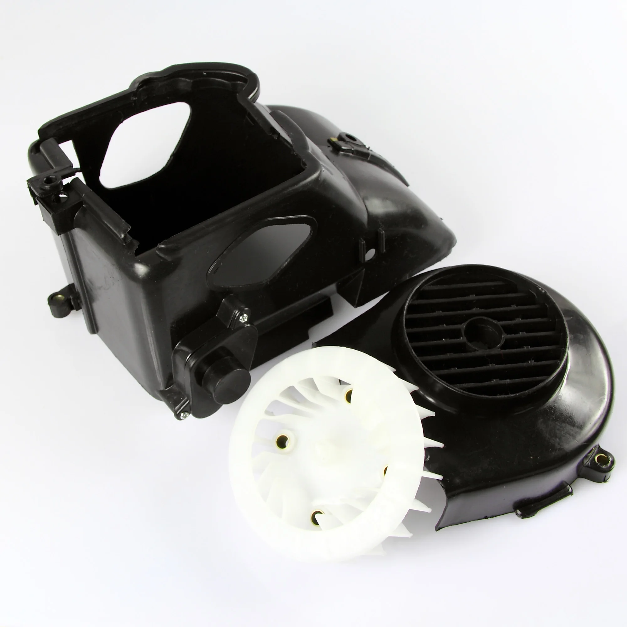 Scooter AB Cover Fan Set GY6 50 80cc Radiating Cover Plastic Part Repair Bike Engine Part Moped GY650SRTJ