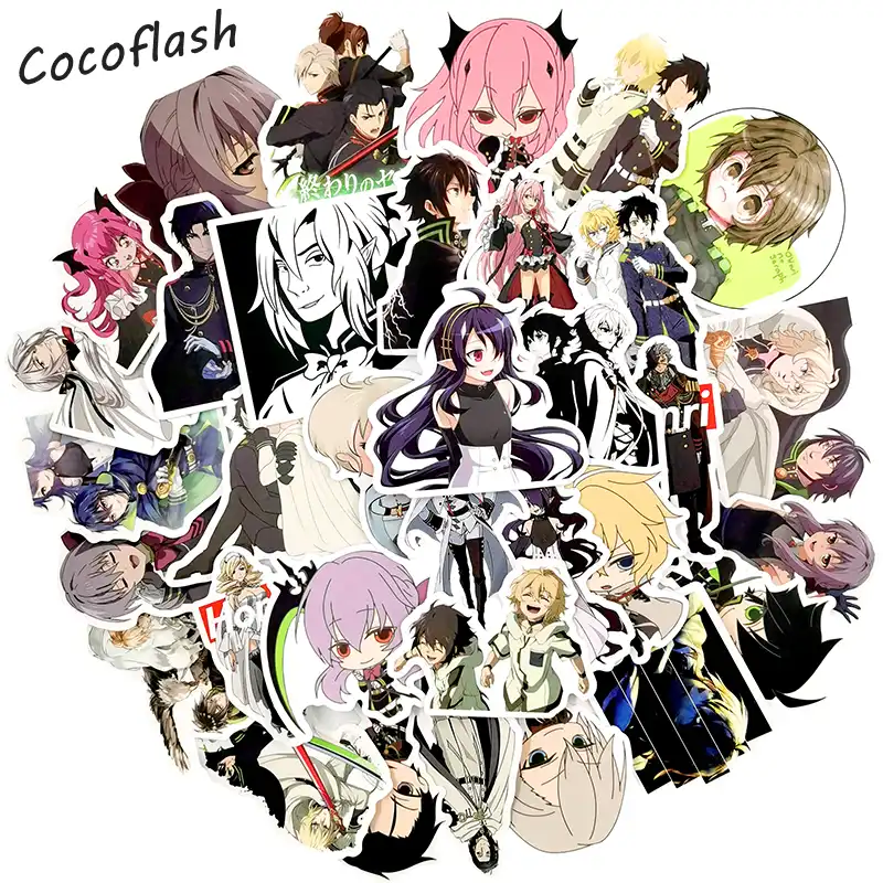 10 50ピース ロットセラフのエンドカードステッカーアニメのおもちゃ子供の漫画アニメキャラクターステッカーコレクションdiyバスステッカー ステッカー Aliexpress