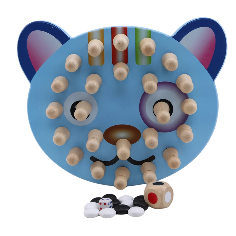Развивающие обучающие игрушки для детей 3D головоломка деревянная игрушка цвет Монтессори тянет редиска памяти матч шахматы настольные игры