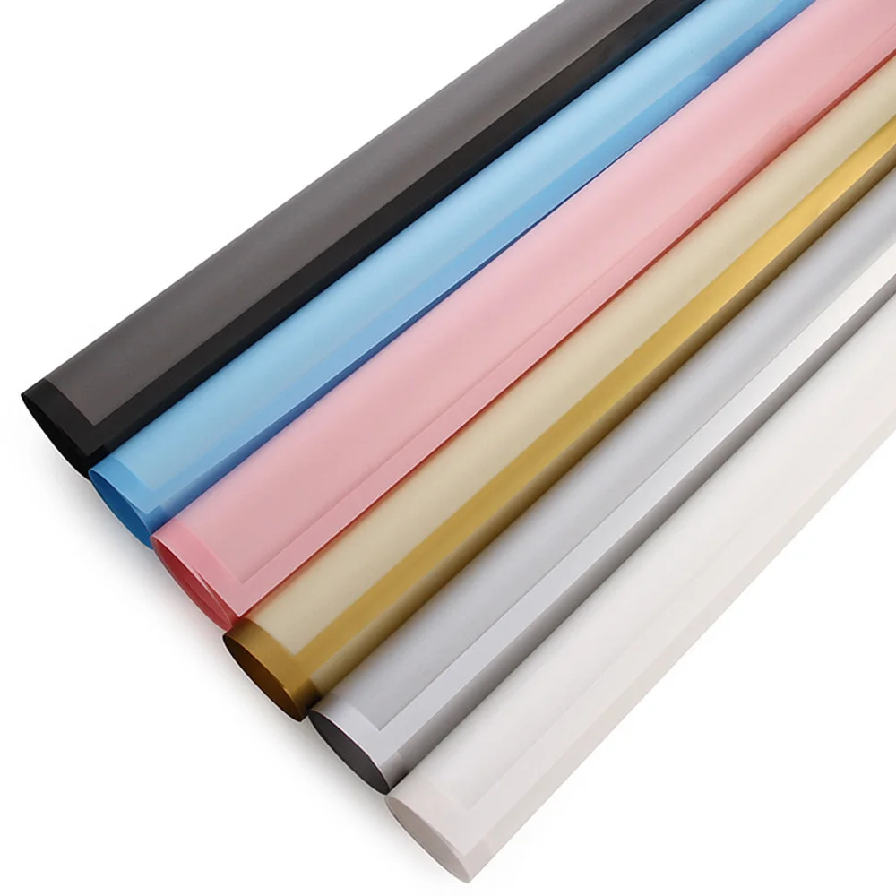 Упаковка подарков бумажная упаковка букета Роза Свадьба 60*60 см пластик День