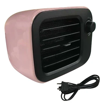 

Portable Desktop Heater Fan Mini Heater Home Office Heater PTC Air Heater-EU Plug Pink