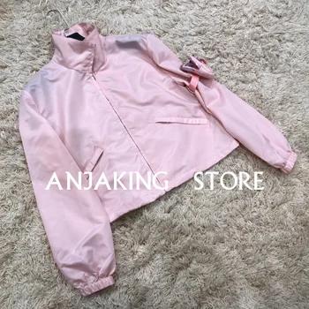 

2020 new women's thin jacket women's jacket zipper outerwear long-sleeved Waist Pack Sports Casual Top Shorts Set