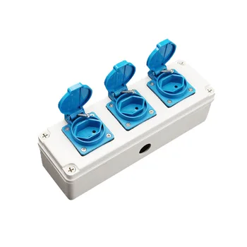 

IP54 Outdoor Waterproof and Dustproof Industrial Socket 3AC 3Pin Swiss Outlet Plug Wall Electrical Power Socket
