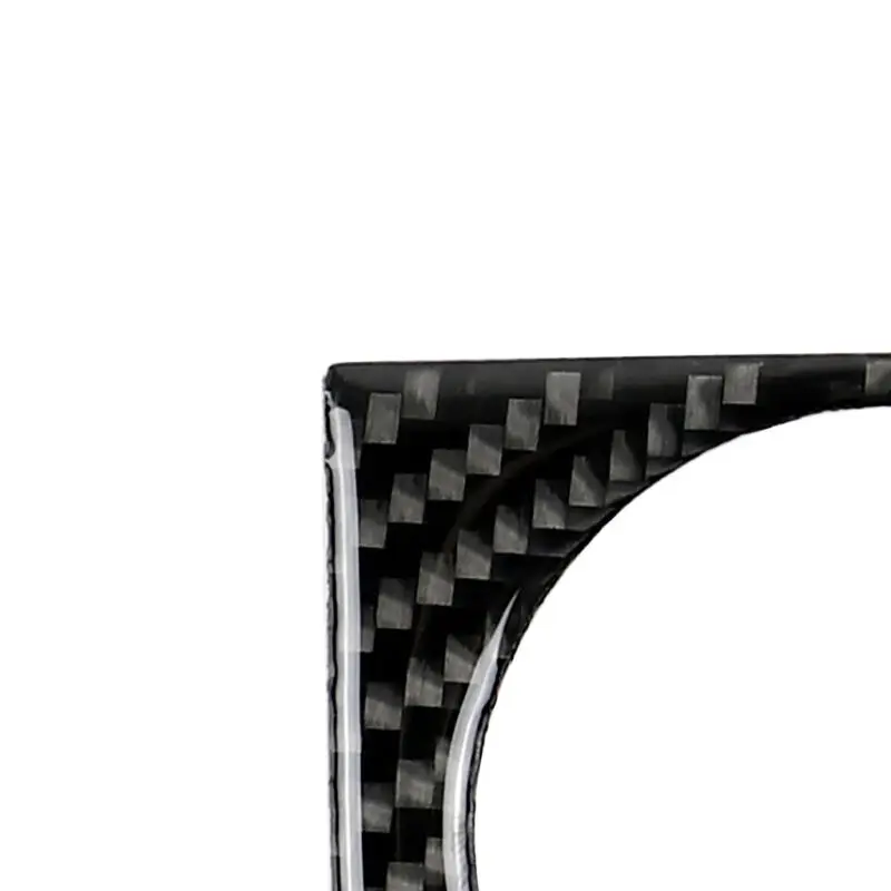 

Car Clock Cover Trim Carbon fiber Decor Interior Inner Center Console Useful