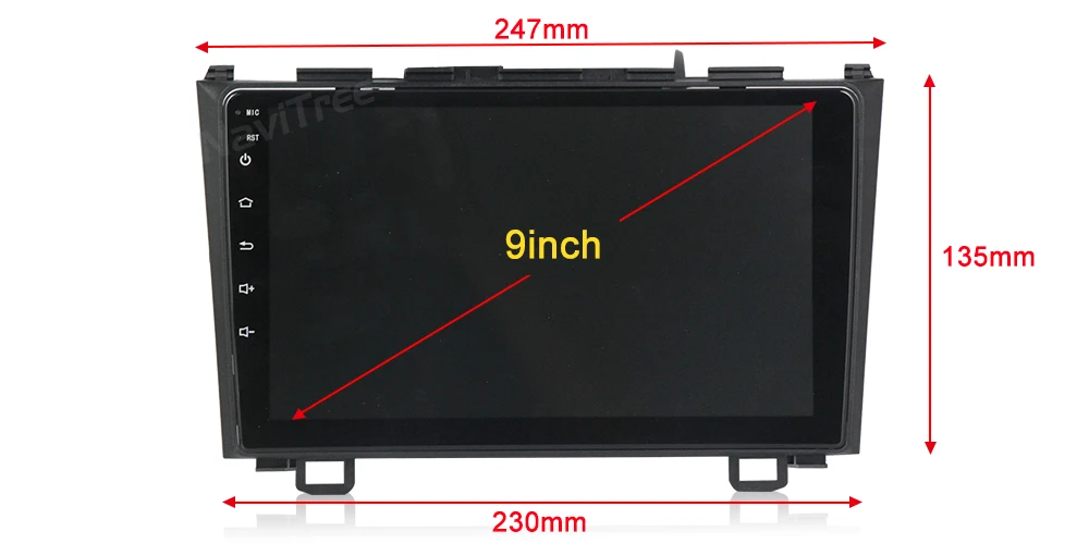 NaviTree 9 дюймов ips 2.5D Android9.0 автомобильный Радио мультимедиа для Honda CRV 2007-2012 автомобильный Авторадио Навигация gps swc Bluetooth FM