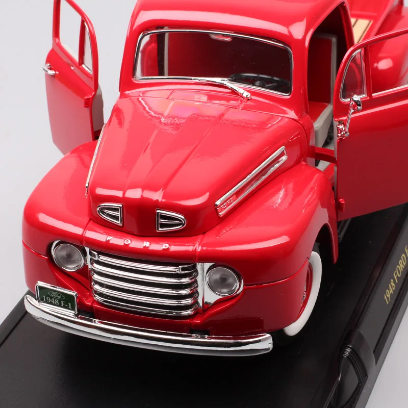 Большие весы автомобиль Винтаж 1948 Ford F1 пикапы 1:18 модели металлические игрушки автомобили миниатюрные Diecasts& игрушечные транспортные средства сувенир для мальчиков