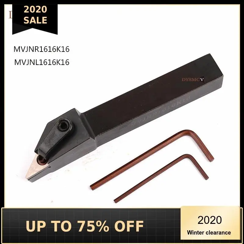 

1pc MVJNR1616K16 MVJNL1616K16Turning Tool Holder 125mm 93 degree Metal Lathe Cutting Tools Lathe Machine CNC Turning Tools