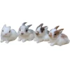 15CM Mini Realistic Cute White Plush Rabbits Fur Lifelike Animal Easter Bunny Simulation Model Birthday Gift Rabbit Toy ► Photo 2/6