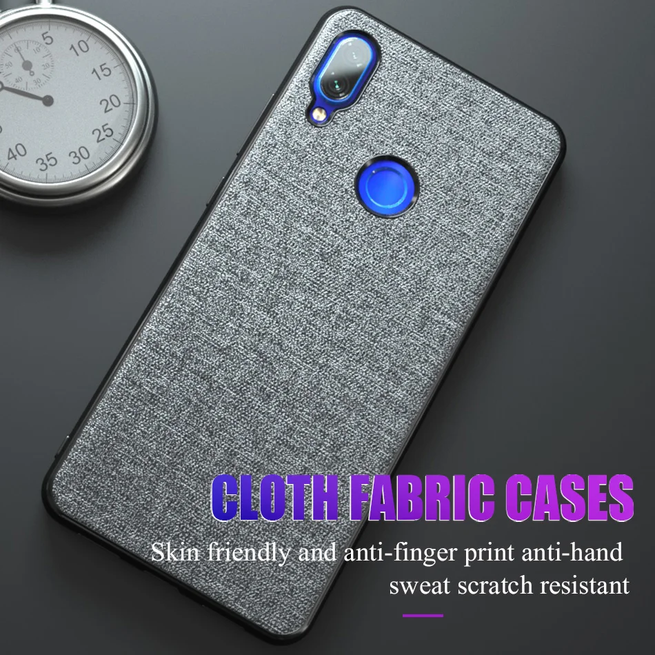 Cloth Frabic Phone Case For Xiaomi Redmi Note 7 6 8 Pro 5 4X 4 4A 6A 7A 6X 5A S2 Y2 A2 Lite Plus Soft Silicone Cover Coque