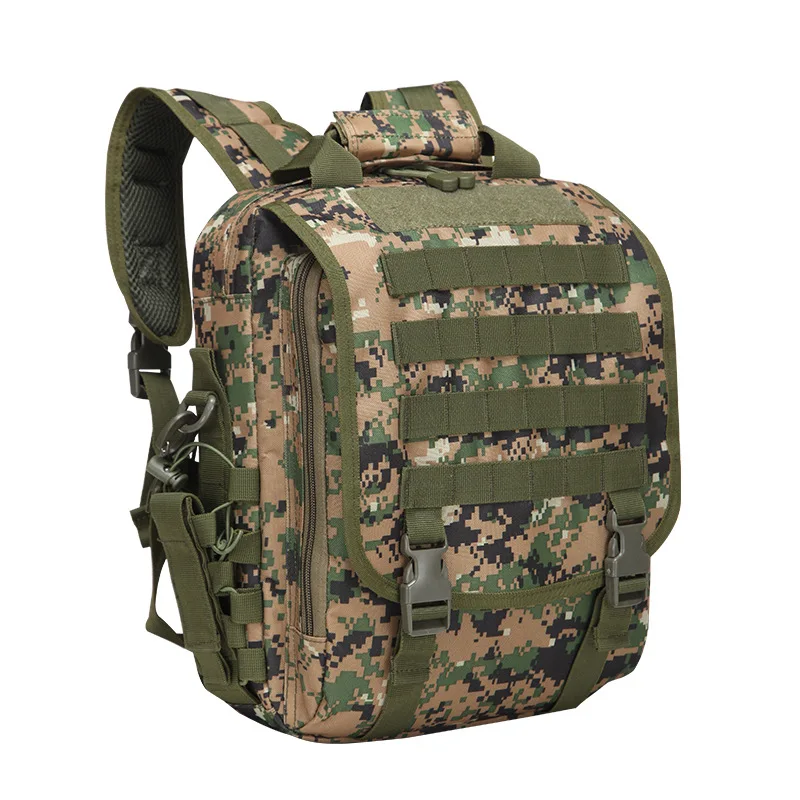 Woodland Camo Multi-function Military Tactical Laptop Bag Waterproof Molle 14" Sling Backpack | Спорт и развлечения