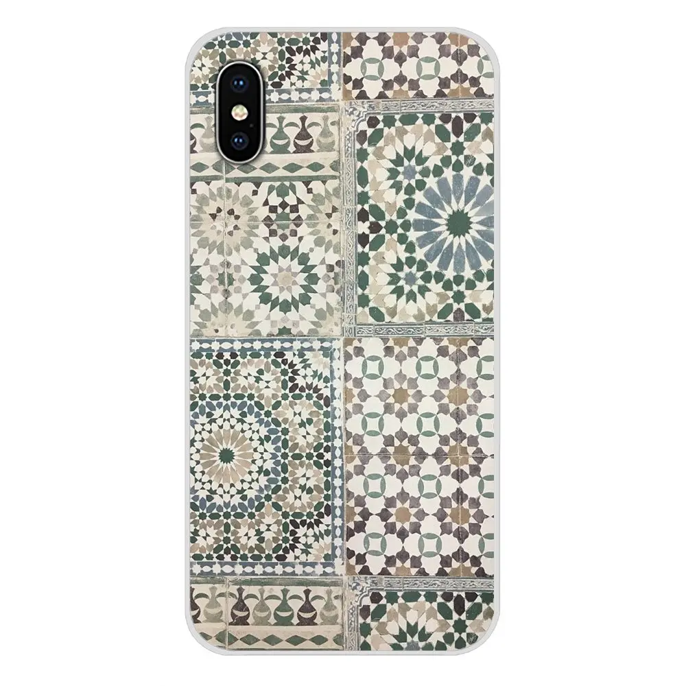 images 5 Для samsung Galaxy S3 S4 S5 мини S6 S7 край S8 S9 S10 Lite Plus Note 4 5 8 9 декоративного искусства плитка с марокканским узором из ТПУ с прозрачными крышками - Цвет: images 5