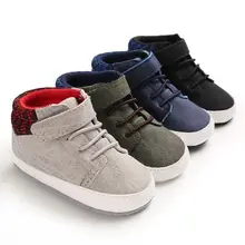 Для новорожденных; обувь для мальчика, для тех, кто только начинает ходить, Демисезонный для маленьких мальчиков мягкая подошва; обувь для младенцев из PU искусственной кожи, туфли для новорожденных на возраст от 0 до 18 месяцев