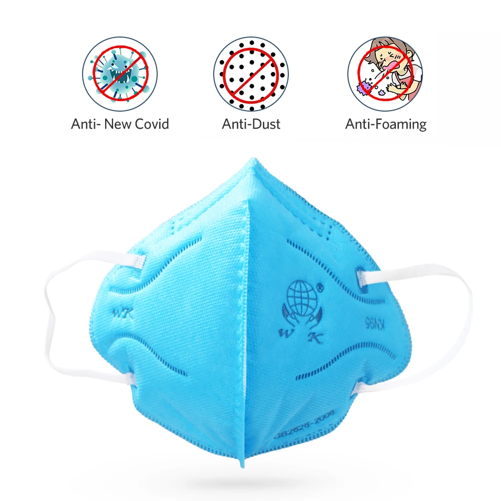 

20pcs KN95 Masks Protective Fold Face Mask Anti-dust Bacterial Proof Filter Cover for Dust Particulate Pollution Safe 95% Filtra