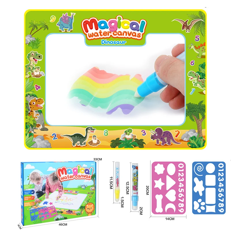 

Magic Pen Water Drawing Book Coloring Doodle Mat for Kids Water Painting Montessori Toy magic water Book Big Mat Board Toy