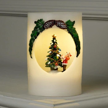 

Figure light Christmas candle "Christmas tree and boy", 16x11x11 cm, from baht 3 * AA (not included) 3669436