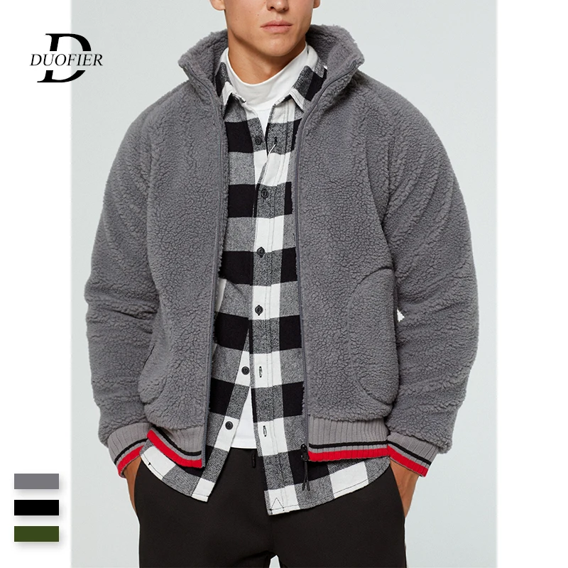 

Men Hoodies Fleece 2019 Winter Warm Teddy Bear Hooded Sweatshirts Mens Long Sleeve Casual Jackets Oversize Outwear Zipper Coats