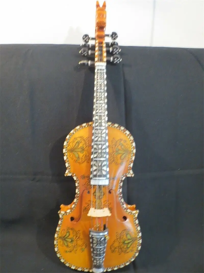 Инкрустация и drawin скрипка Hardanger скрипка норвежская скрипка 4/4 скрипка(4*4)#12864