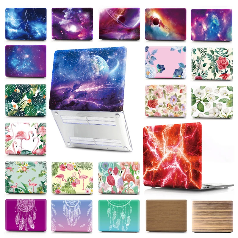 For Macbook Air 13 A1466 A1369 Air 11 A1465 A1370 Retina Pro 12 13 15 A1707 Laptop Case 13.3 15.4 11.6 Prints PVC Notebook Cover