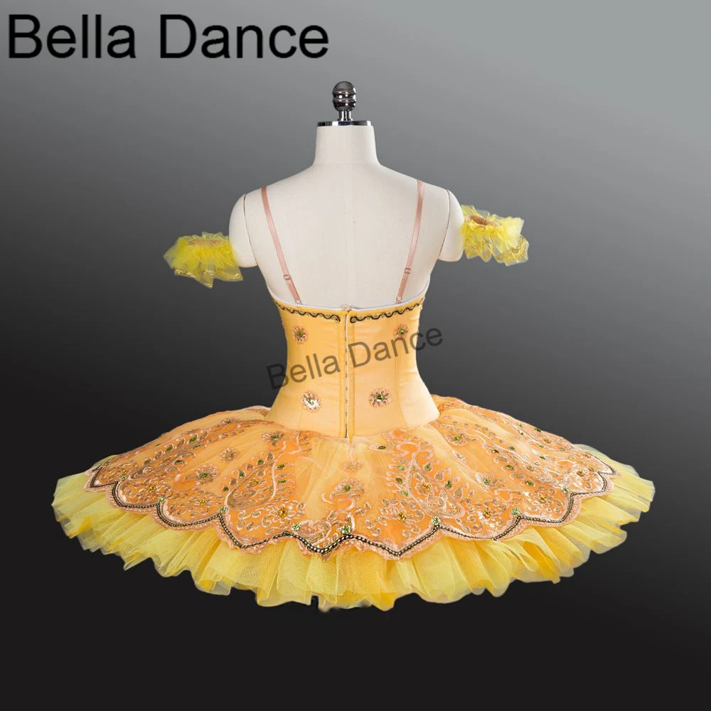 Yellow Bird Women Pancake Performance Stage Ballet Tutus Adult Clssical Professional Platter Ballet Tutu Dress BT9107