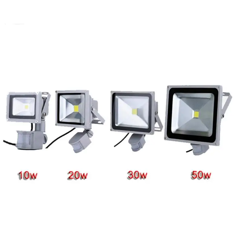 Outdoor Security Light Flood LED with PIR Motion Sensor Floodlight 10//20//30//50W