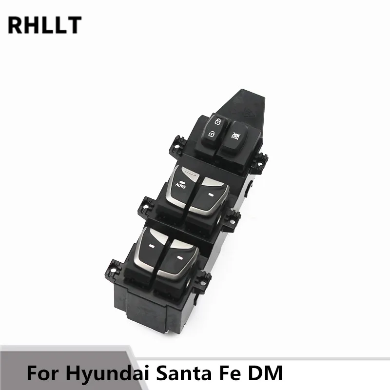 Front left glass lifting button contr Front Power Window Main Switch Assembly for 2013 2014 2015 Santa Fe 935702W020 93570-2W050
