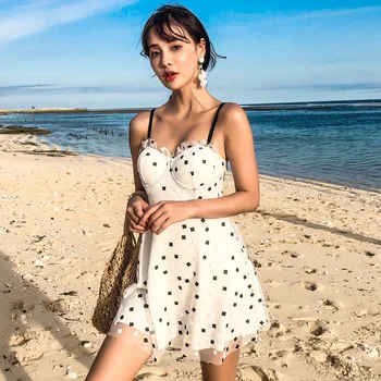 

One Piece Swimsuit Push Up Beachwear Female Fused Swimwear 2019 Swimsuits Woman Badpak Plus Size Women Style Korean Ins Thin Hot