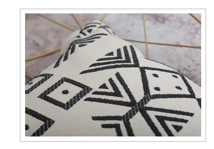 Waliicorners Home Decor Geometric Tassels Cushion Cover 45x45cm 30x50cm Beige Black Cotton Jacquard Pillow Cover 7 Hb1493c4512eb4ac8897c26ca09a7f957o