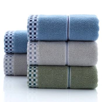 

Adult Men's High Quality Cotton Retro Soft Washcloth Travel Hotel Gym Portable Beach Running Sweat Toallas Towel Towel Sun Bath