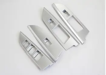 

For TOYOTA LAND CRUISER 2016 Car Door Armrest Window Glass Lifter Button Frame Decorative Cover Trim Car Styling Accessories