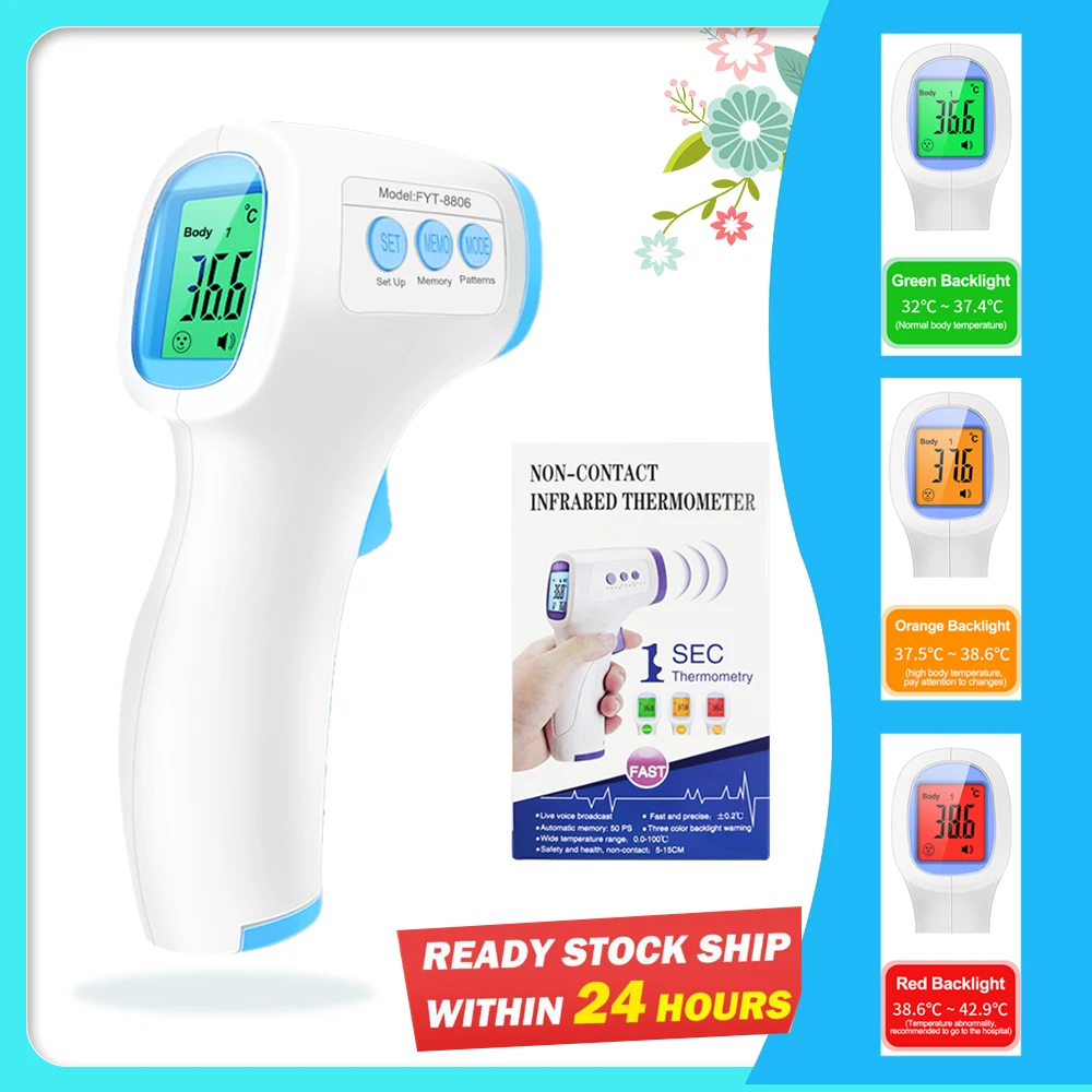

Forehead Infrared Thermometer Body Portable Thermometer Fever Digital child Handheld emperature Measure Tool Gun for Body Adult