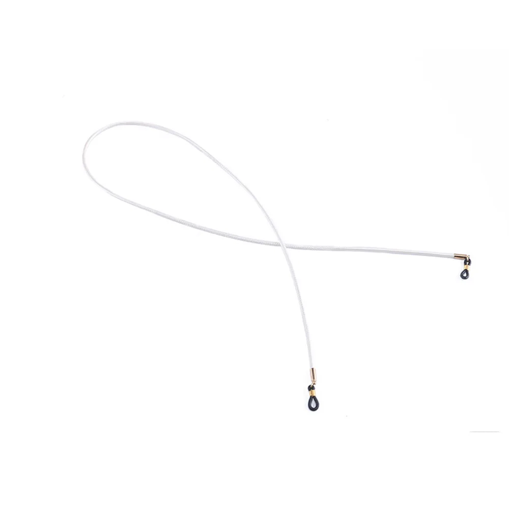 1 шт. шнурок для очков из искусственной кожи, толстая нескользящая веревка для очков, нескользящая цепочка для очков - Цвет: white