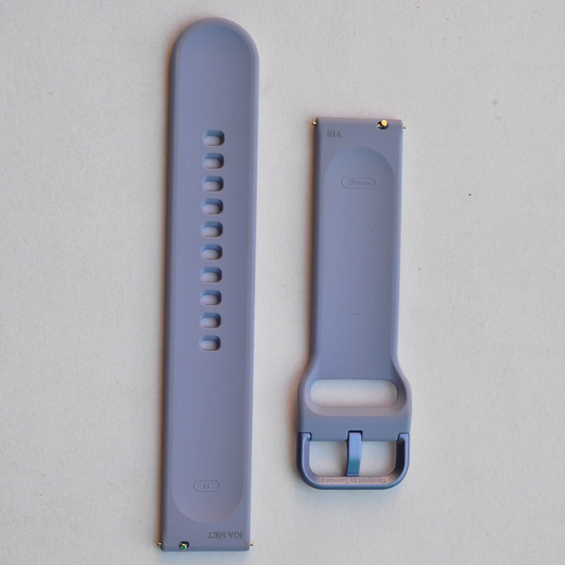 Silicone Light Blue BINYEAE новые часы ремешок для samsung Active 2 R500 R820 R830 R825 R835 20 мм M код ремешок - Цвет: Silicone Light Blue