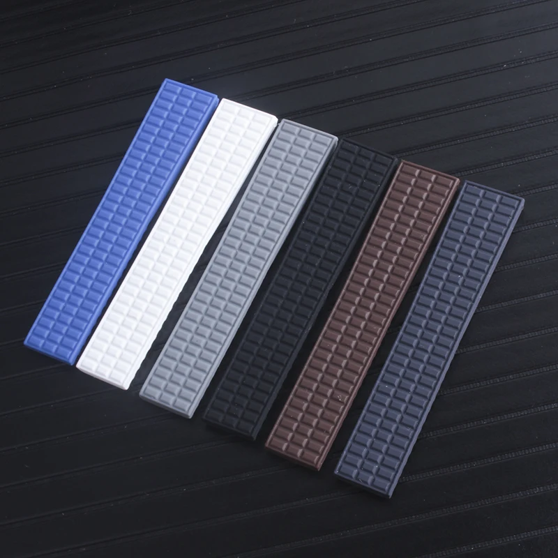 Черные, коричневые, синие, 18 мм Мягкие резиновые ремешки для часов для женщин Patek philpe Aquanaut 5067A 491PTK ремень