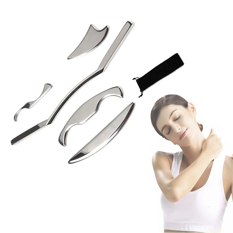 

Smooth Stainless Steel Muscles Massager Relaxation Gua Sha Scraping Plate For Body Relax Muscle Tension Relieve Pain Relax Tool
