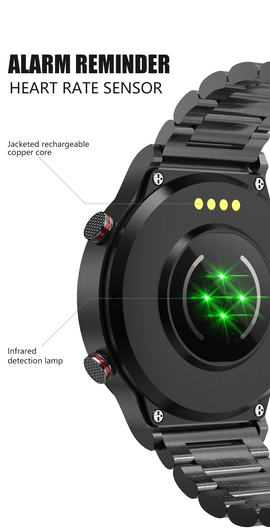 Men's Smart watch Sports watch Full screen touch Bluetooth call Heart rate monitoring IP67 waterproof For men 3 Hb149c9f698374e9bb2517a67f7936862B