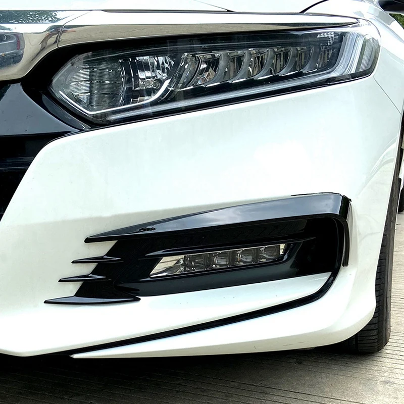 Для Honda Accord 10Th 2018 2020 глянцевый черный передний бампер Спойлеры Автомобильные