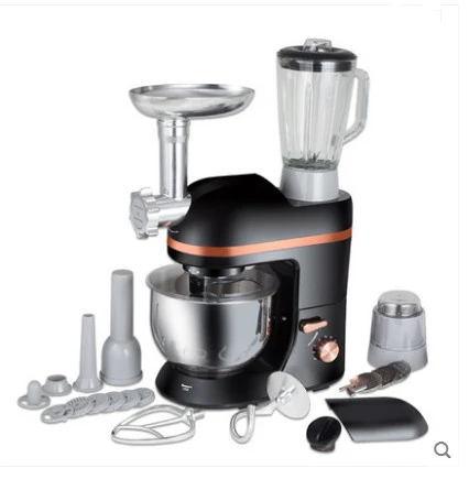 

220V Multifunction Electric Dough Mixer Eggs Beater 5L Electric Blender With Juicer Grinder For Sausage Kitchen Stand Mixer