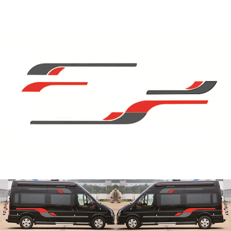 FORD TRANSIT EXLWB GRAPHICS STICKERS STRIPES DECALS CAMPER DAY VAN MOTORHOME