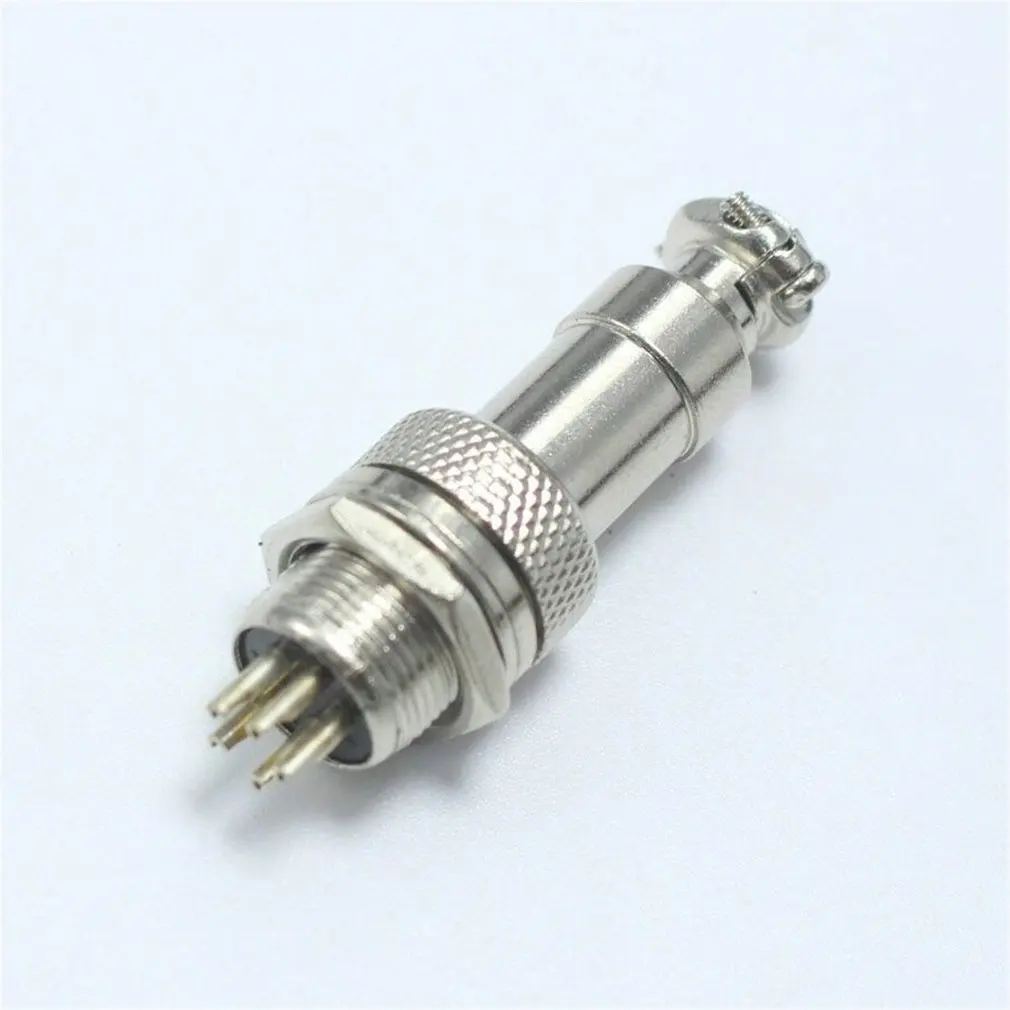 

5pcs GX12 Female&male Connector Plug Socket Metal Aviation Plug 12mm Wire Cable Panel Connector Circular Socket Connector