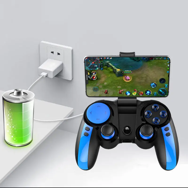  Ipeag Pg-9090 2.4G Bluetooth Turbo Gamepad Wireless Controller Joystick Gamepads With Phone Holder 