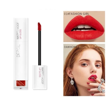 

Velvet Matte Lip Glaze Smudge-proof Moisturizing Easy To Color Non-stick Cup Lip Gloss Make Up