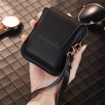 

Soft Leather Protective Case Phone Bag for Samsung Galaxy Z Flip Phone Accessories Shockproof Cover Storage Pouch Case Shell